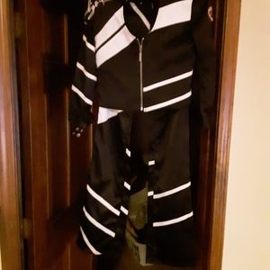 Special addition indigo red leather suit